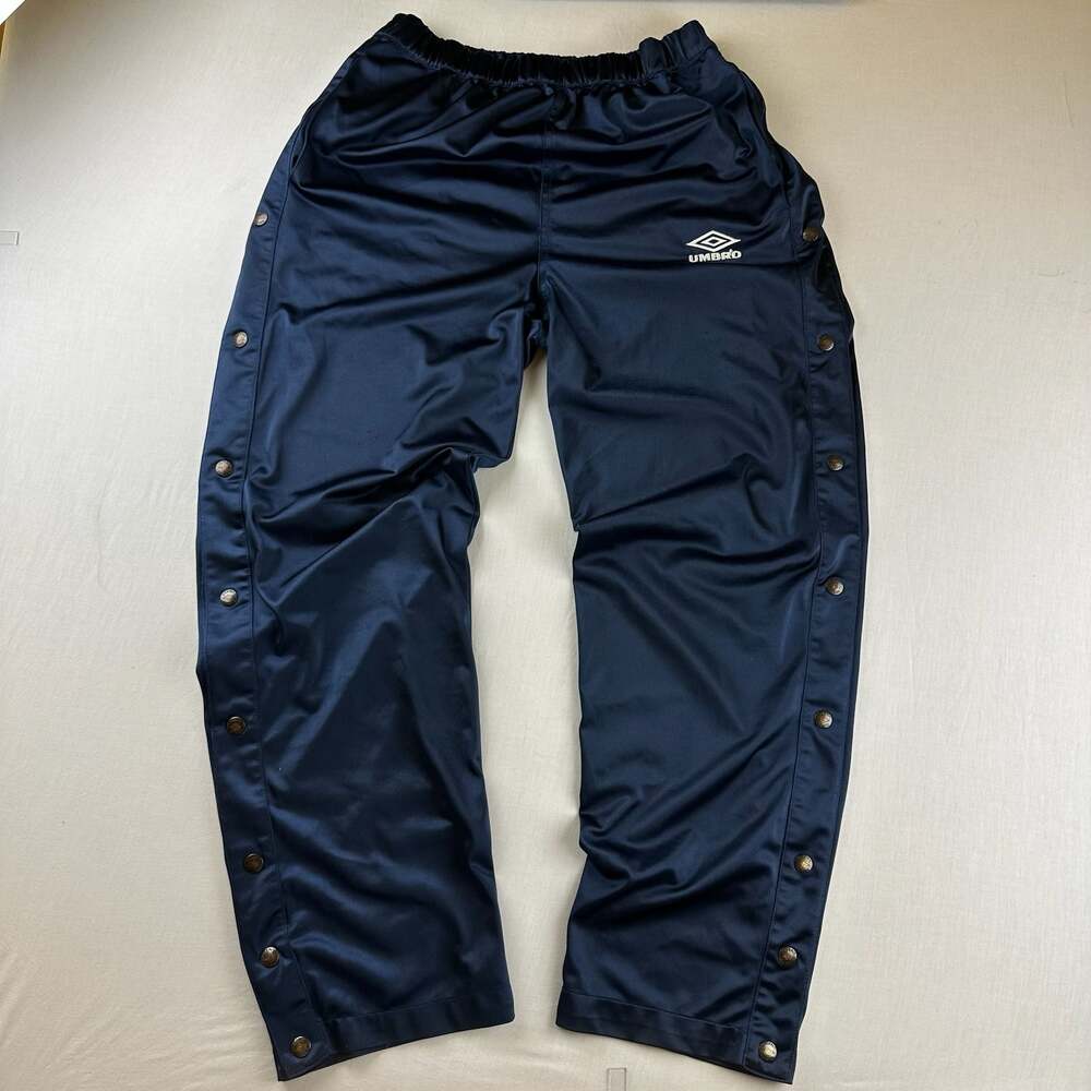 Vintage Umbro Navy Blue Tearaway Track Pants